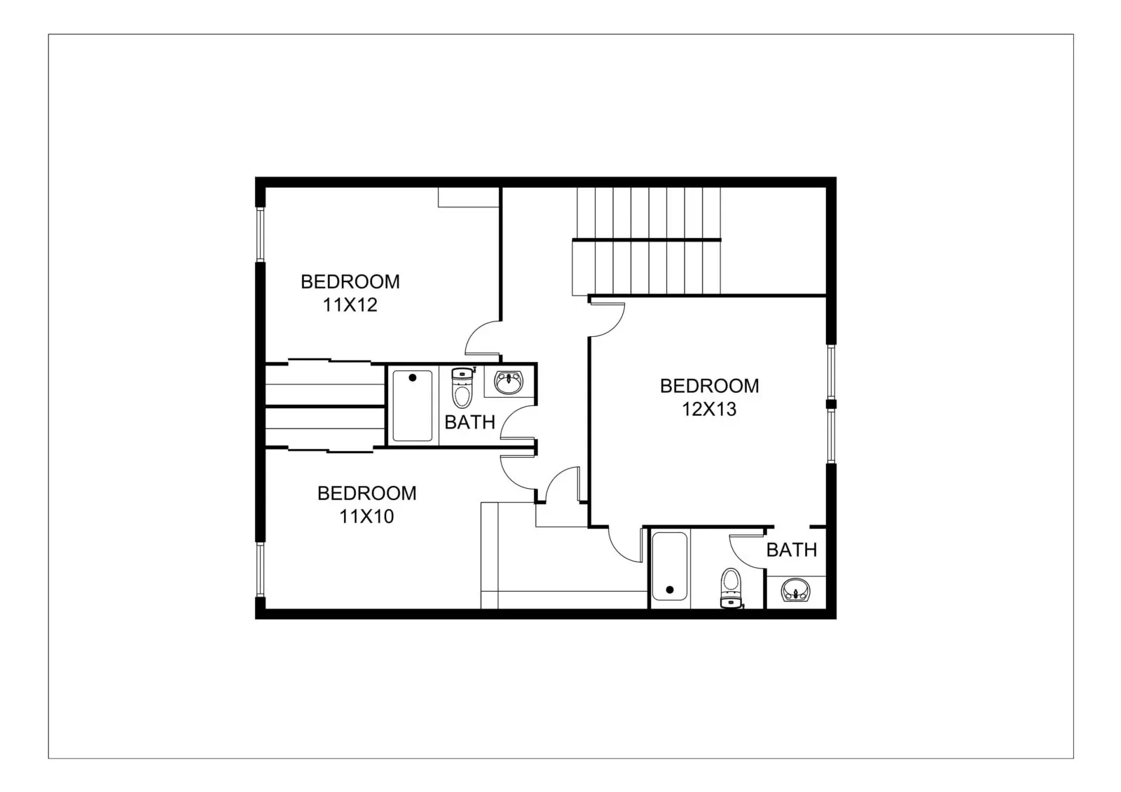  2D Floor Plan With Dimensions Floor Plan With Dimensions